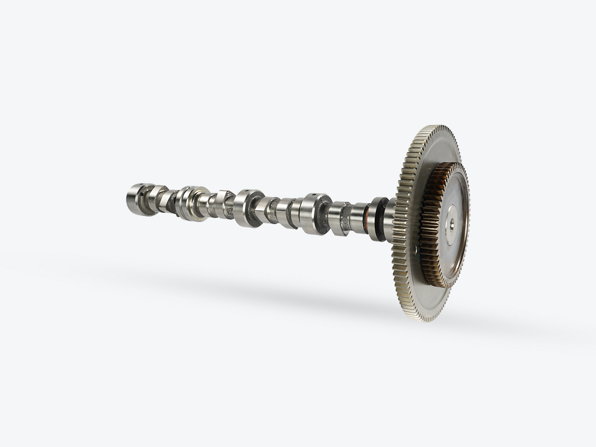 An image showing a side view of Camshaft & Gear Assembly (Part 320/03685)