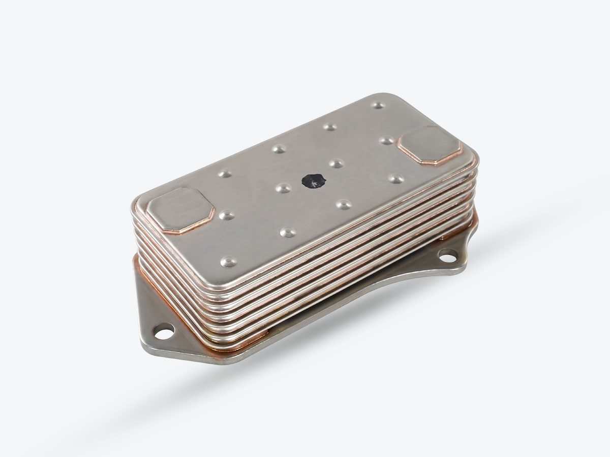 An image showing a detailed view of Oil Cooler - 6 Plate (Part 320/04328)
