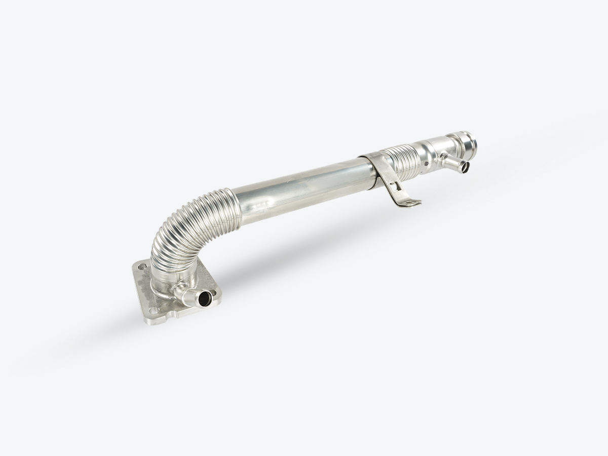 An image showing a side view of EGR Intercooler Crossover Pipe (Part 320/06166)