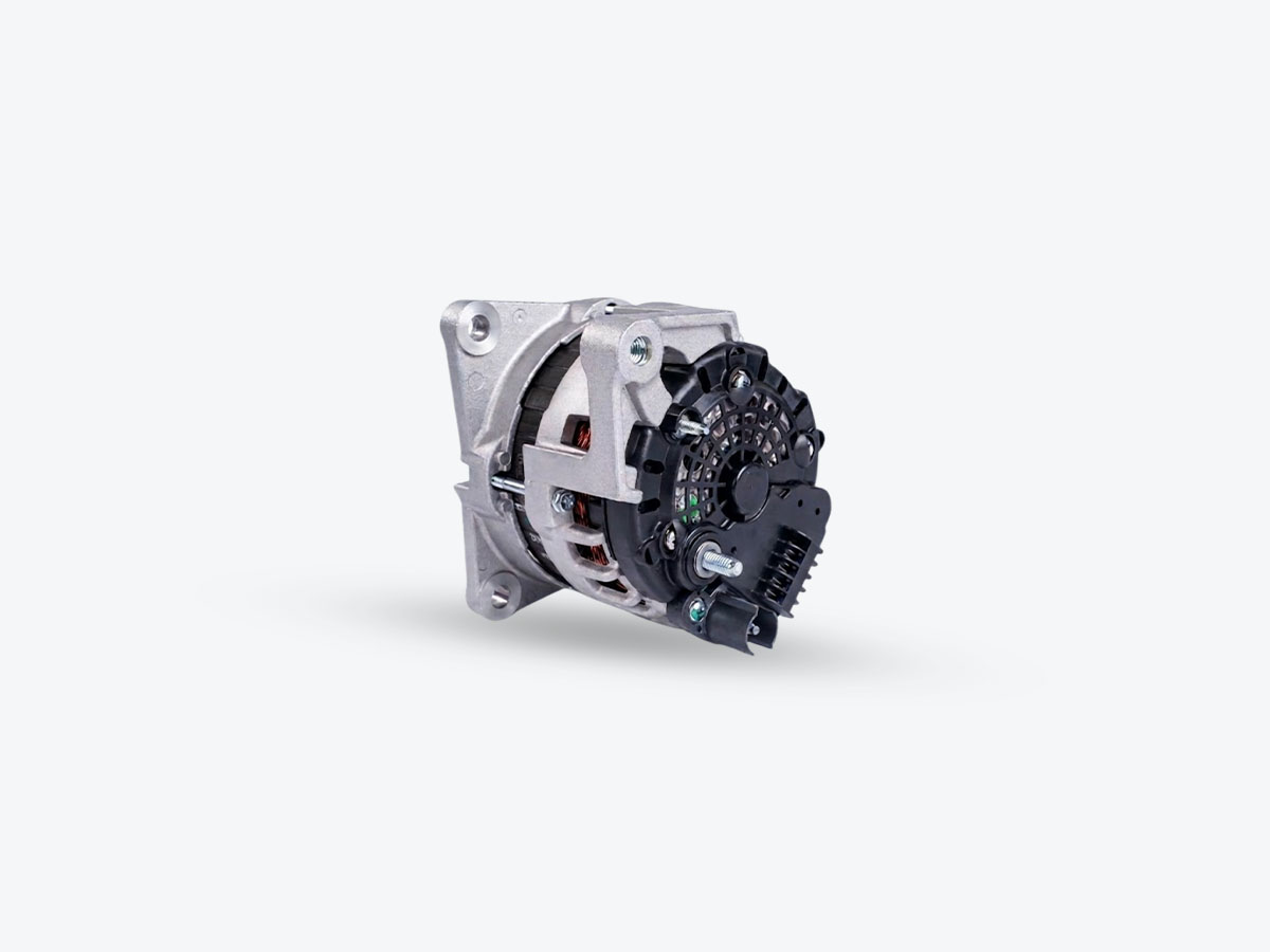 An image showing a side view of Alternator 14V 105A (Part 320/08915)