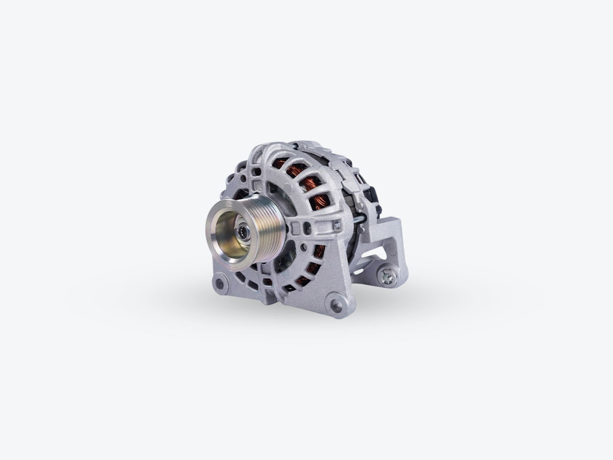An image showing a side view of Alternator 14V 105A (Part 320/08915)
