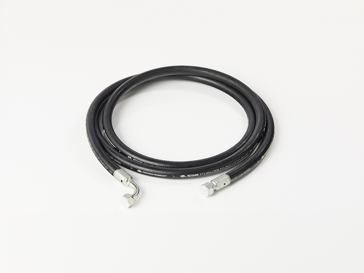 An image showing the front view of HP Hose - 08 BSP x 3720mm (Part 333/C7472)