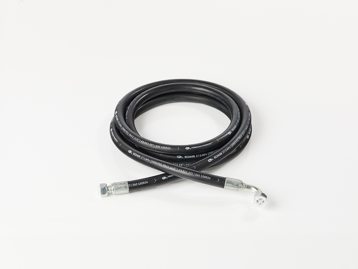 An image showing the front view of HP Hose - 08 BSP x 4120mm (Part 333/C9884)