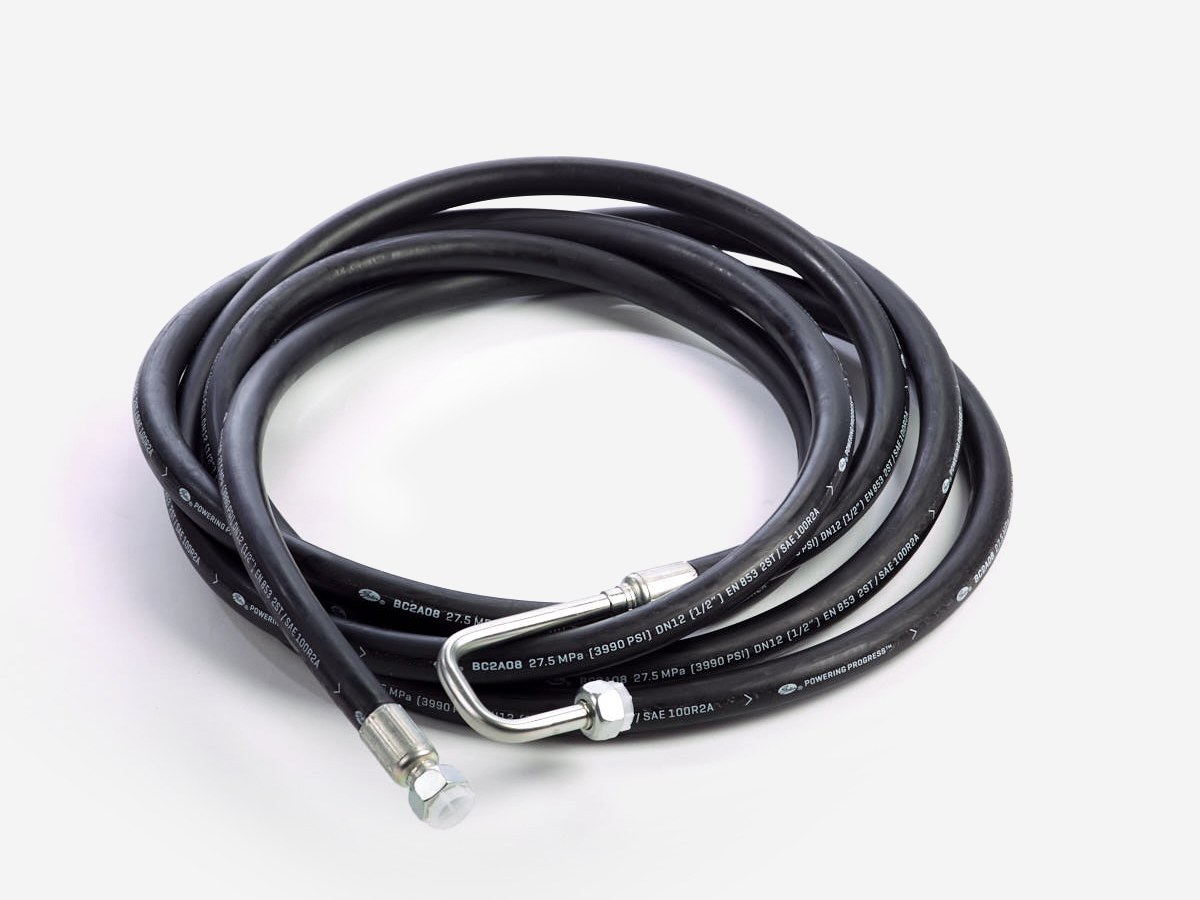 An image showing the front view of High‑Pressure Hose – 6230 mm (Part 333/D8202)
