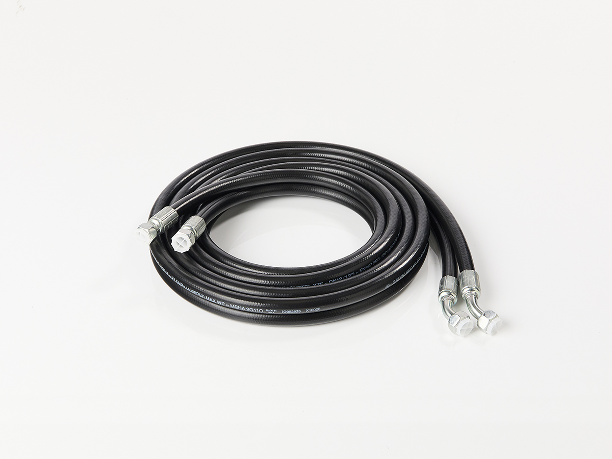 An image showing the front view of Twin Hose, 08 BSP HP 465 (Part 334/F1462)
