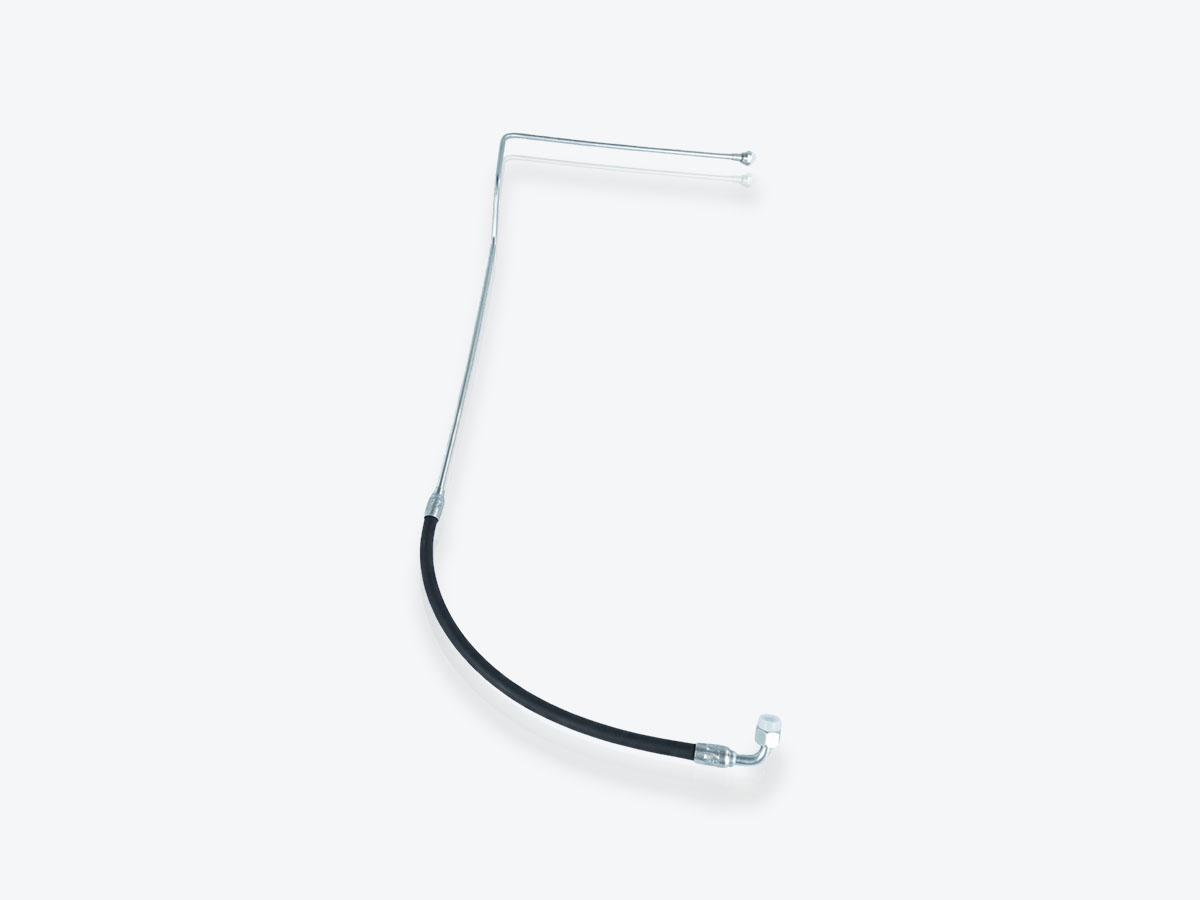 An image showing a side view of Hybrid Hose -R/H Outer (Part 334/Y1351)