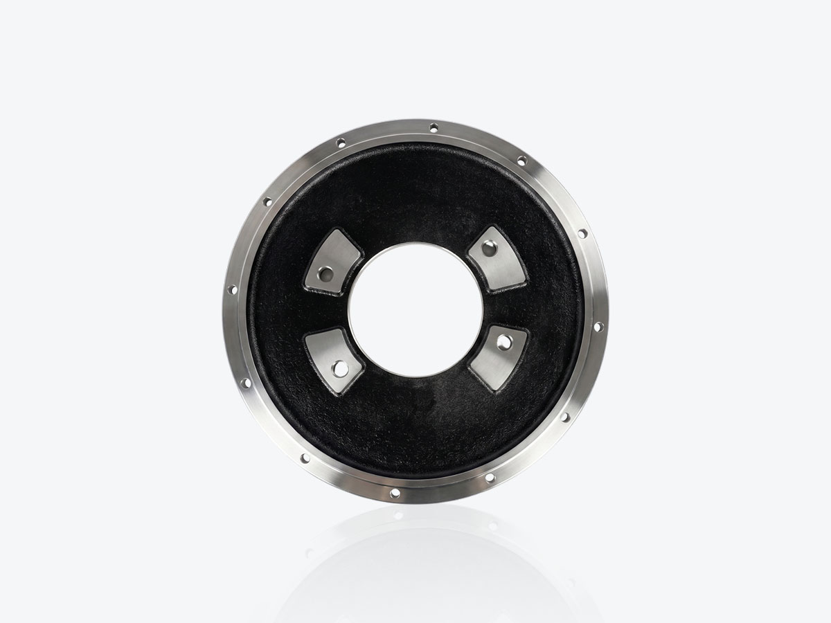 An image showing the front view of Pump Flange – JS205 (Part 335/D1541)