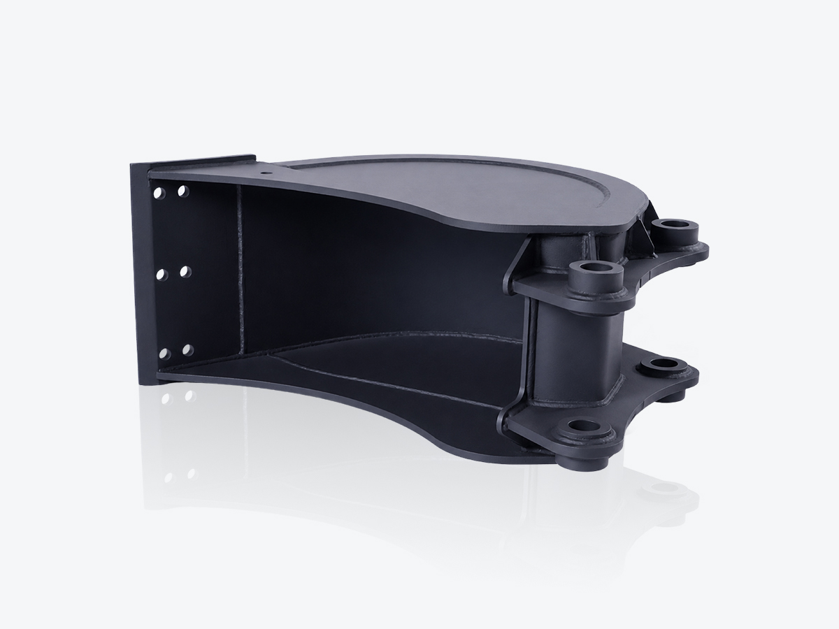 An image showing a side view of WA - BUCKET 400mm (Part 335/E5836)