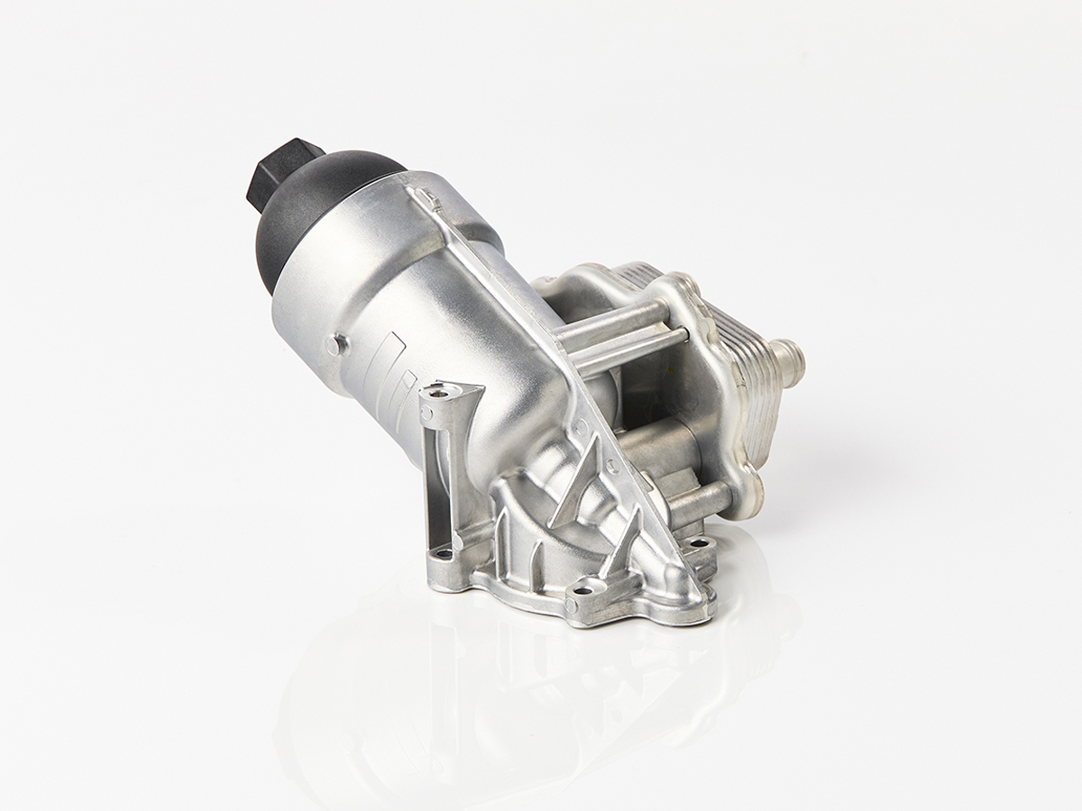 An image showing the back view of Engine Oil Cooler Assembly (Part 336/E0092)