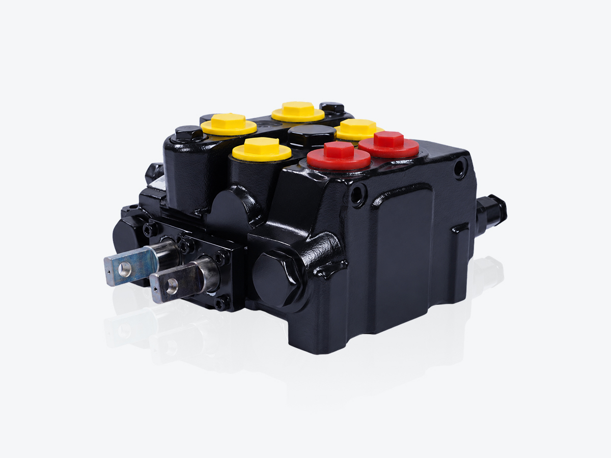 An image showing the front view of Loader Valve Block - 2 Spool (Part 336/Y1426)