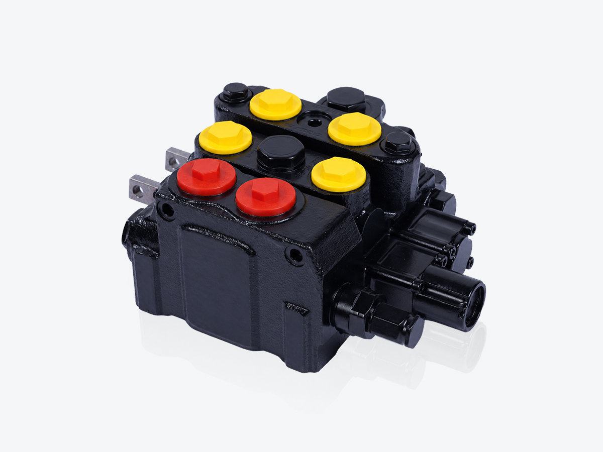 An image showing a side view of Loader Valve Block - 2 Spool (Part 336/Y1426)
