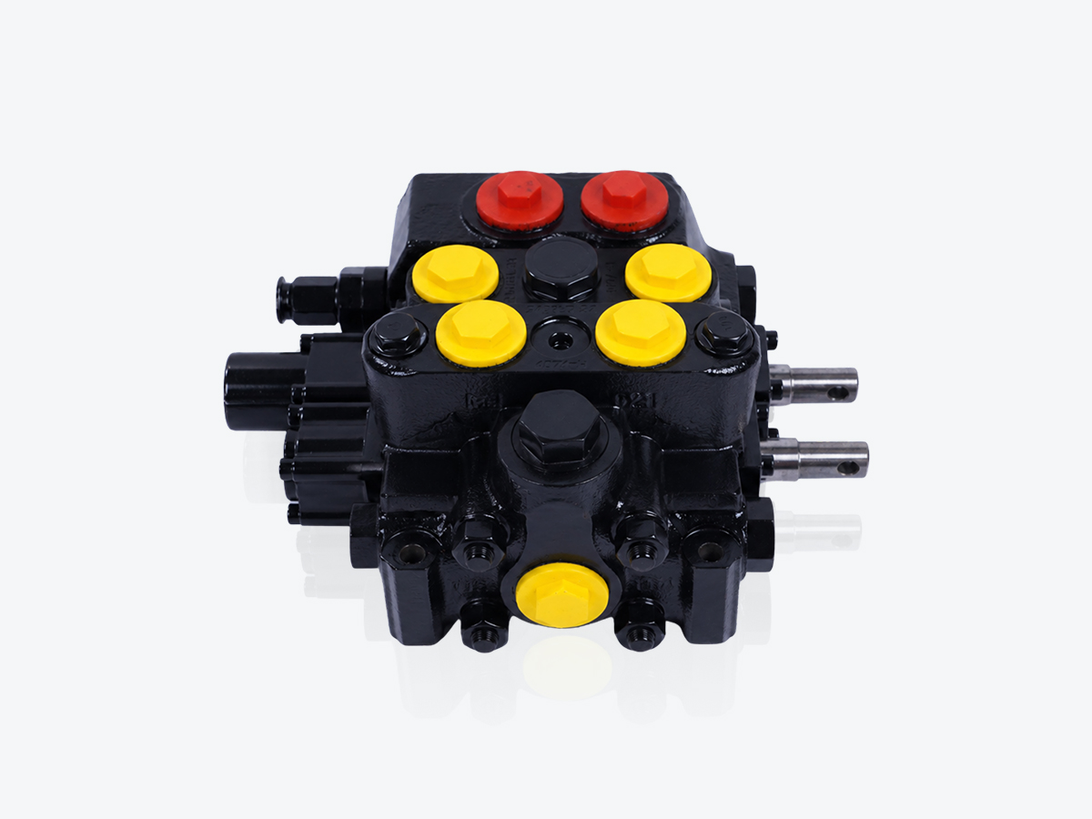 An image showing a detailed view of Loader Valve Block - 2 Spool (Part 336/Y1426)