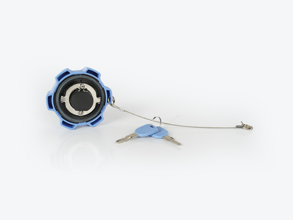 An image showing the back view of Urea Tank Cap with Lock (Part 400/24485)