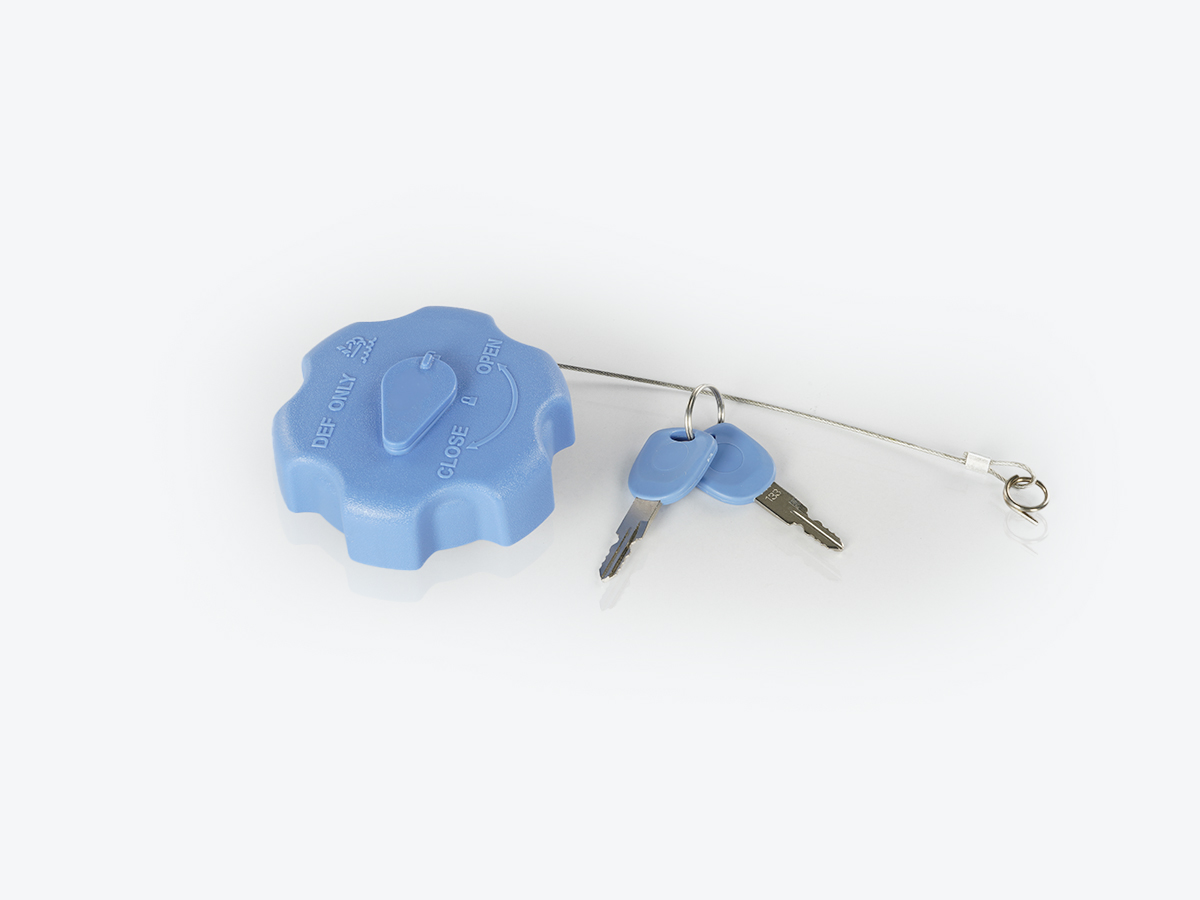 An image showing a detailed view of Urea Tank Cap with Lock (Part 400/24485)