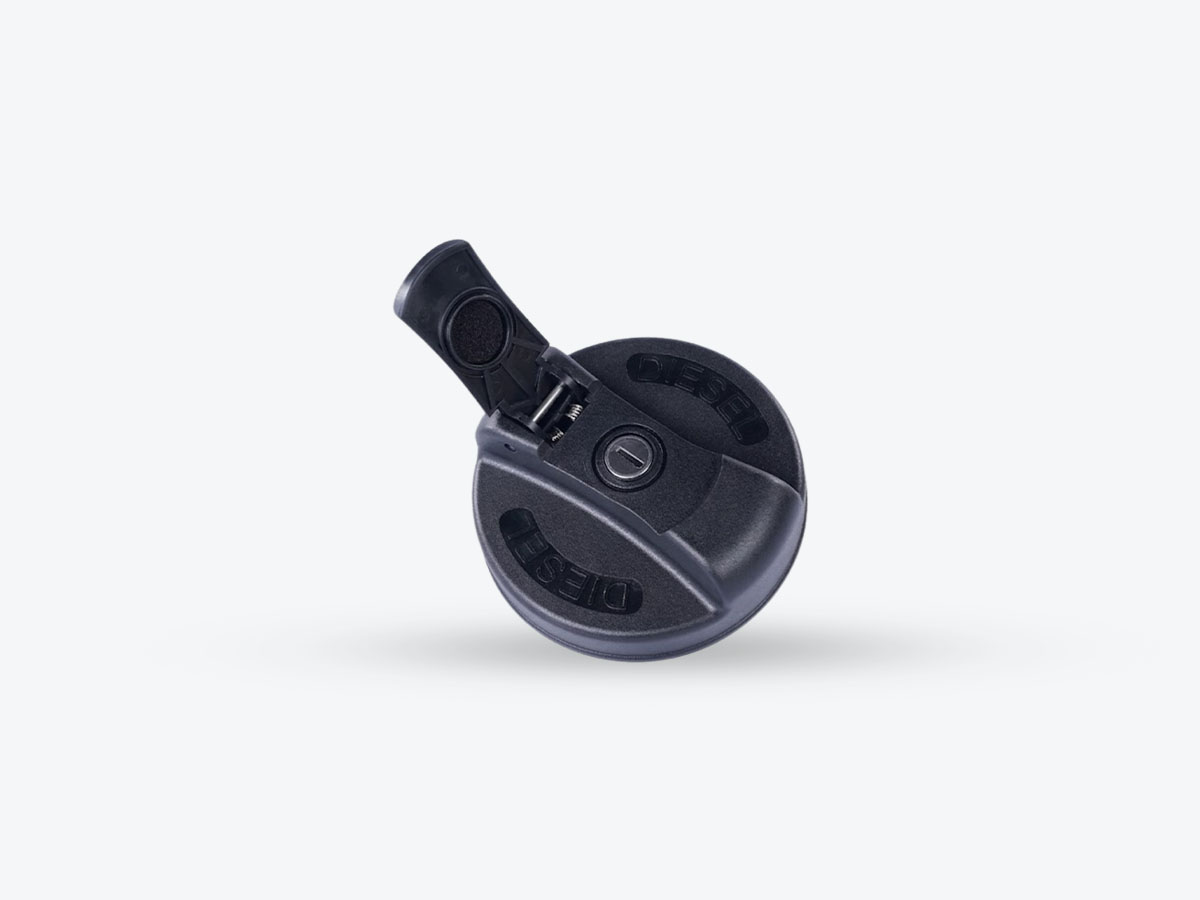 An image showing a side view of FUEL CAP - VENTED LOCKABLE (Part 400/A3829)