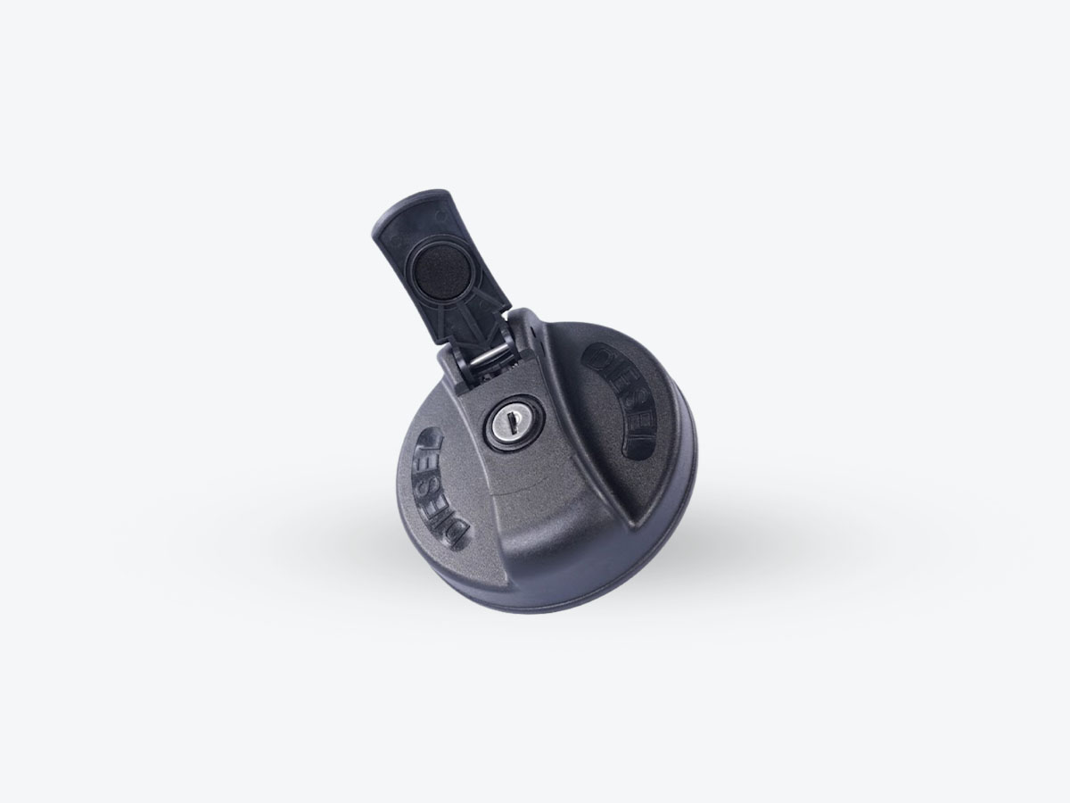 An image showing a detailed view of FUEL CAP - VENTED LOCKABLE (Part 400/A3829)