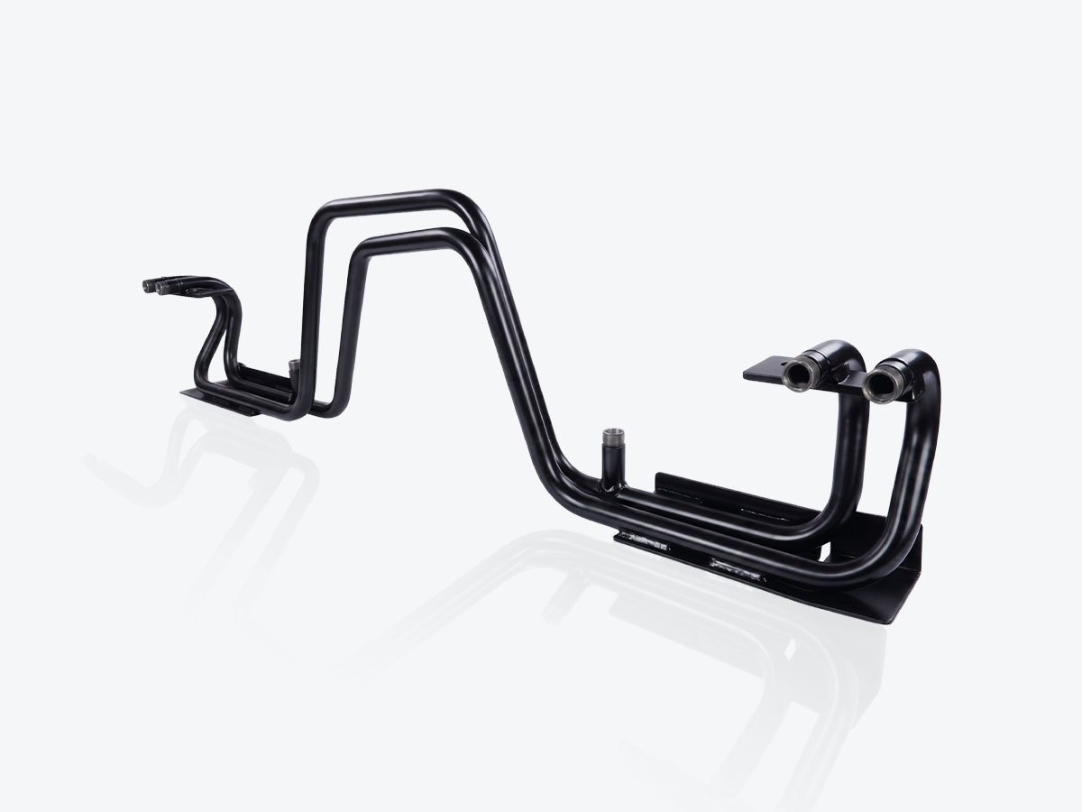 An image showing a side view of WA Lift RAM Pipe Work P910 (Part 401/A0743)