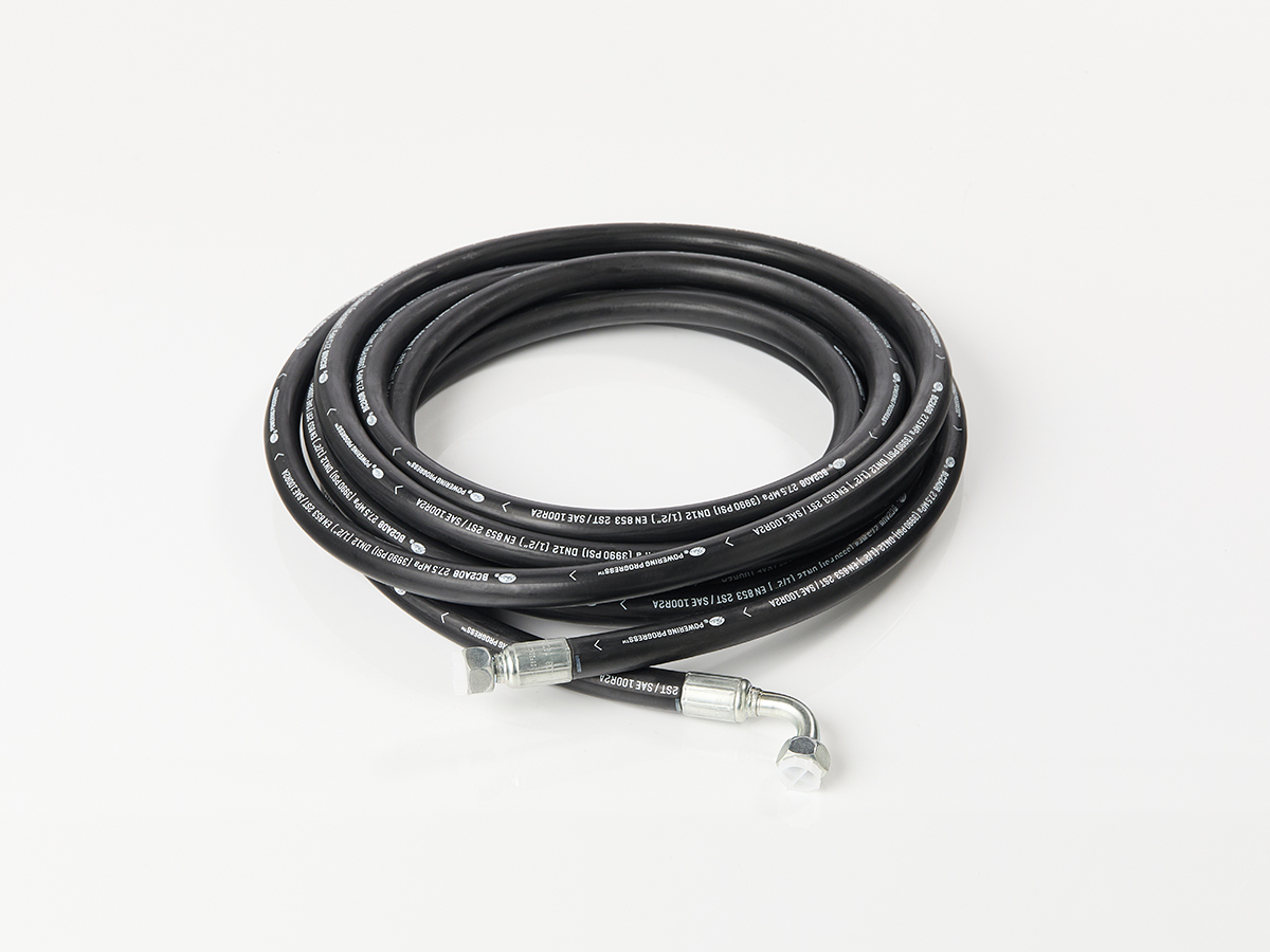 An image showing the front view of Hydraulic Hose - 1/2" BSP High Pressure x 8460mm (Part 629/80054)