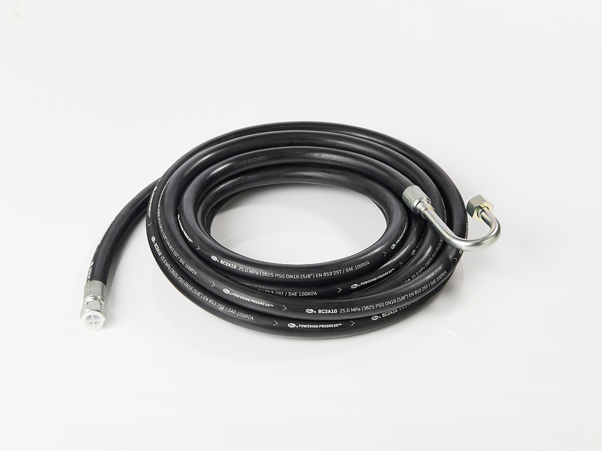 An image showing the front view of Hydraulic Hose 9760mm (Part 629/80108)