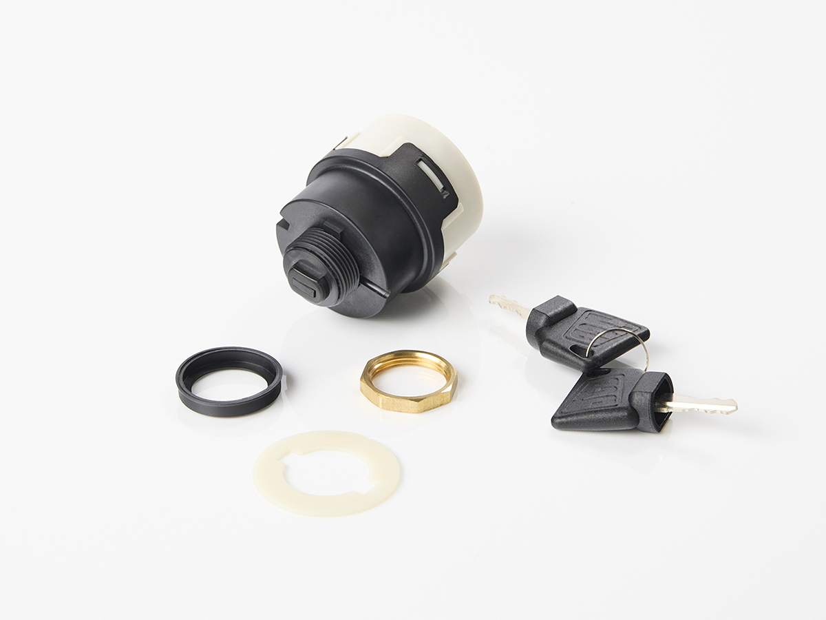 An image showing the front view of JCB ignition switch (Part 701/15000)
