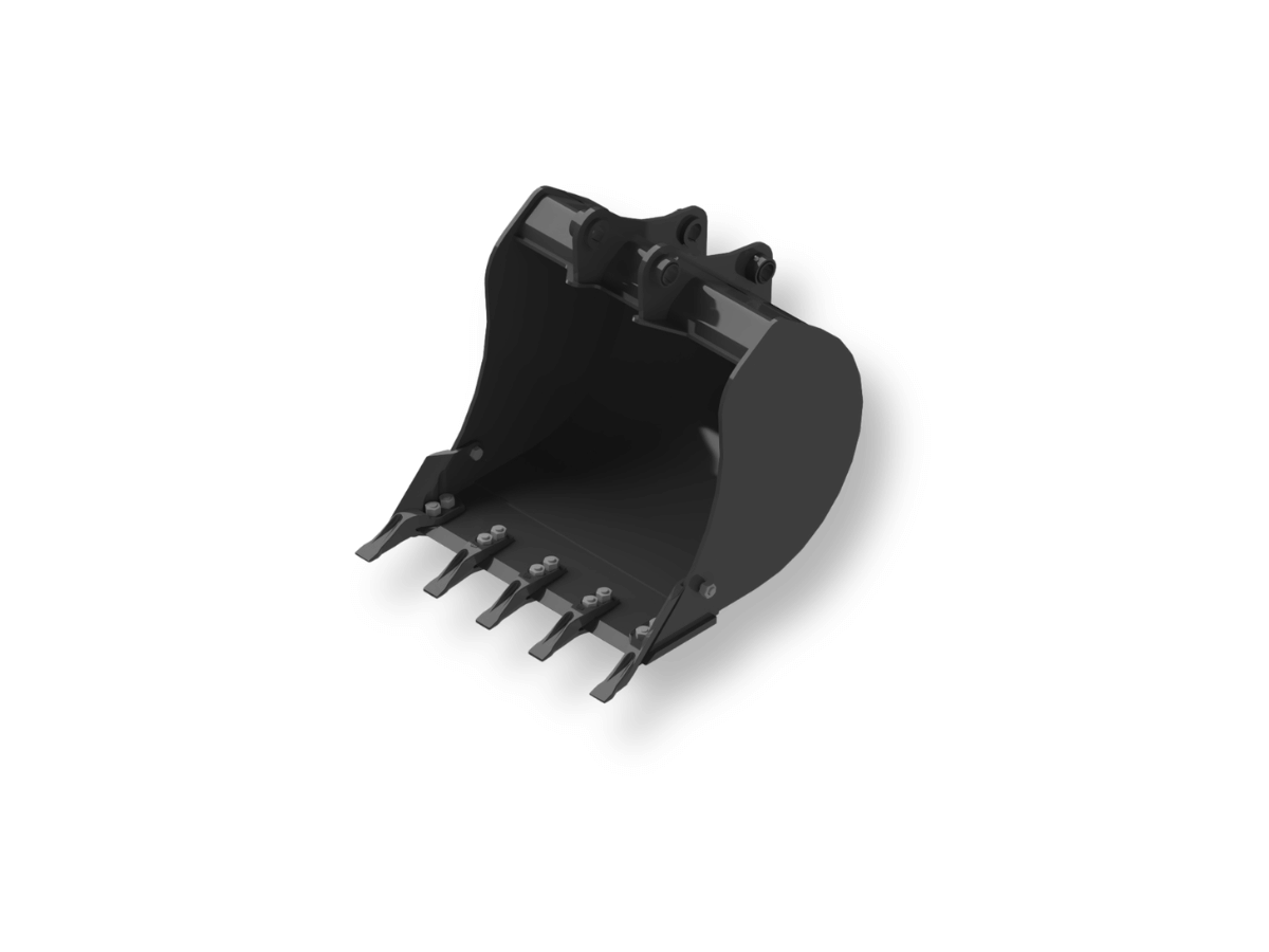 An image showing the front view of Heavy Duty Ribbed Bucket - 800mm (Part 980/90011)