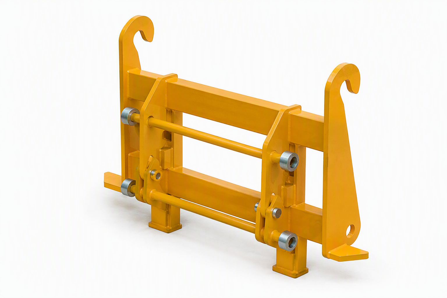 An image showing the front view of SWEEPER COLLECTOR FR SWEEPER QHITCH FRAME 3CX/4CX BACKHOE LOAD (Part 980/90417)