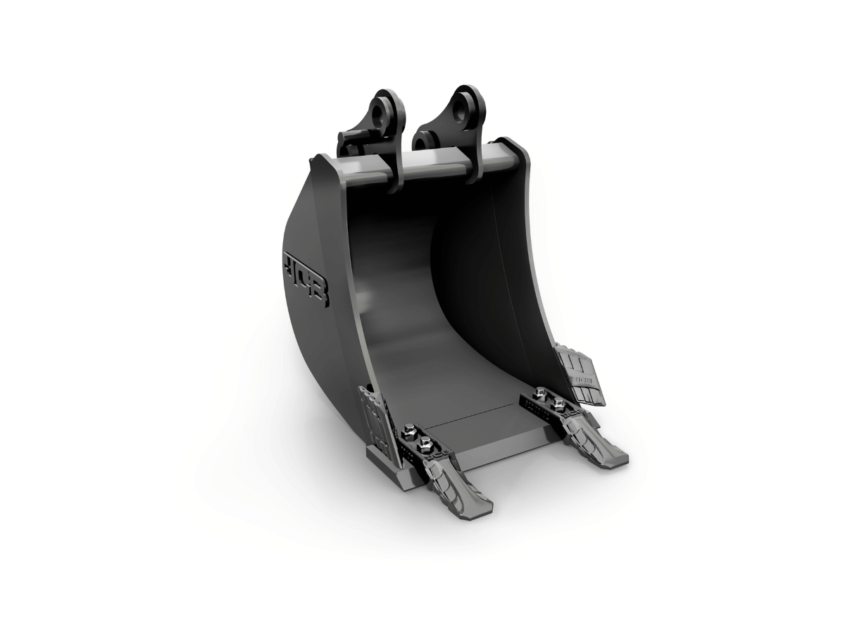 An image showing the front view of General Purpose Bucket – 300 mm (with pins) (Part 980/A0356)