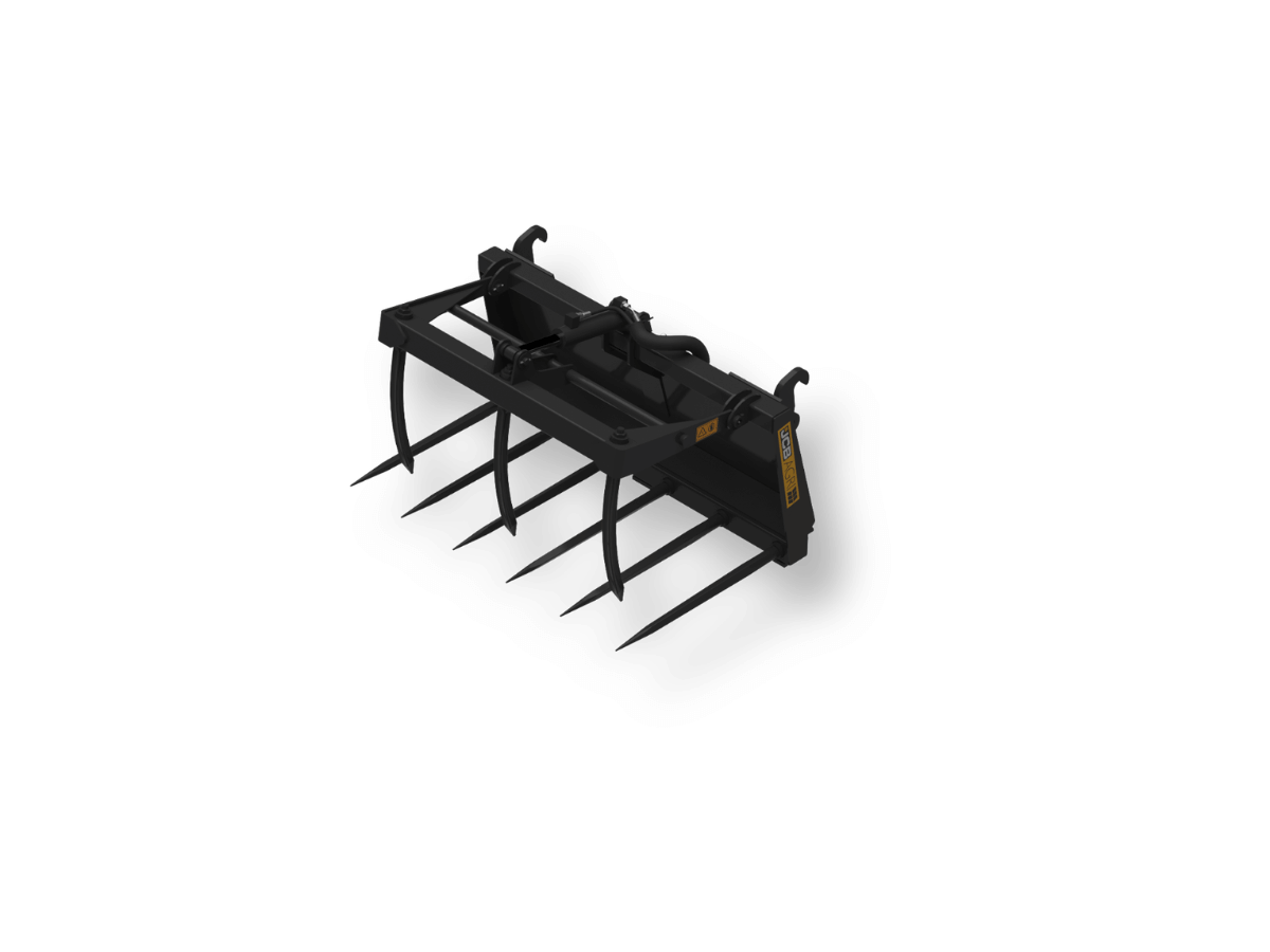 An image showing the front view of Muck Forks with Top Grab - 1400mm - Euro pick up (Part 980/B0317)