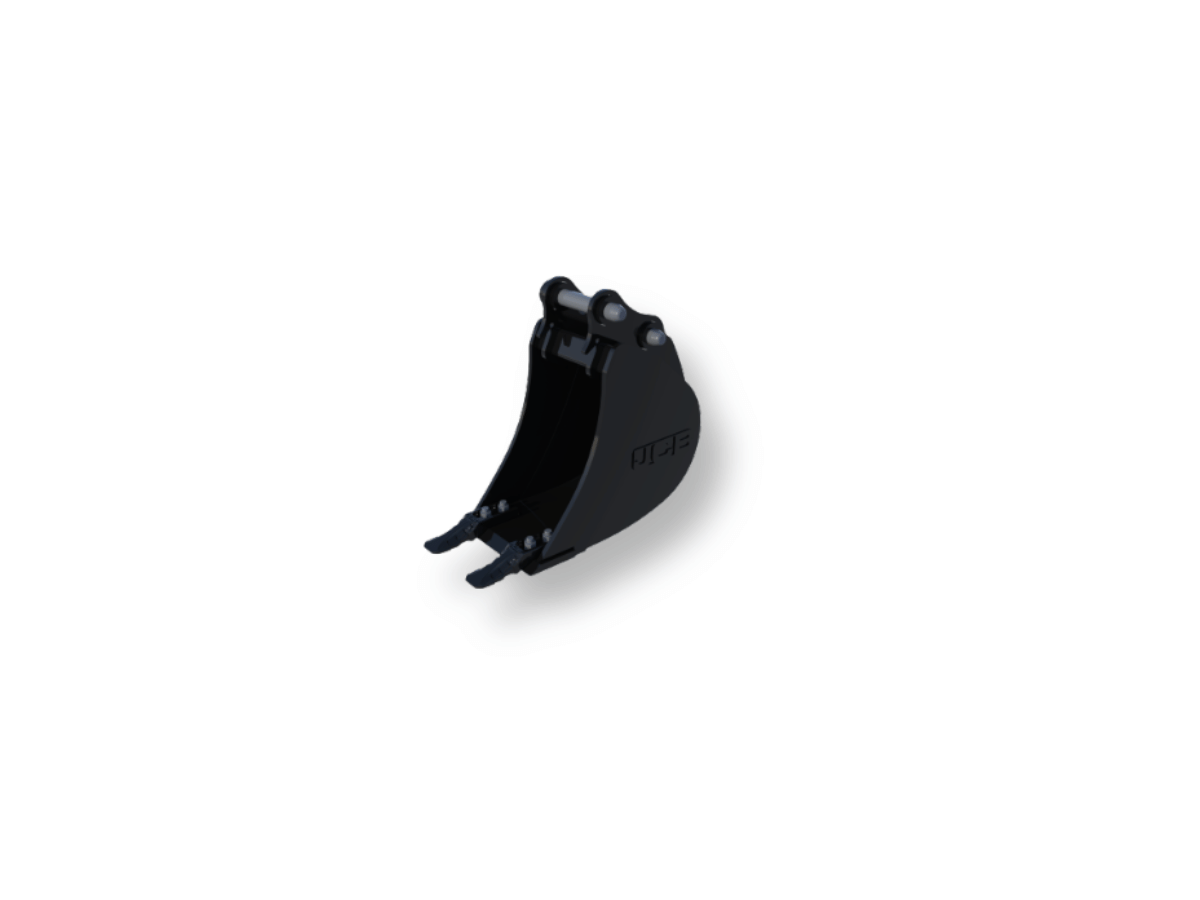 An image showing the front view of 300mm General Purpose Bucket (+Pins) - 15C-19C (Part 980/B2022)