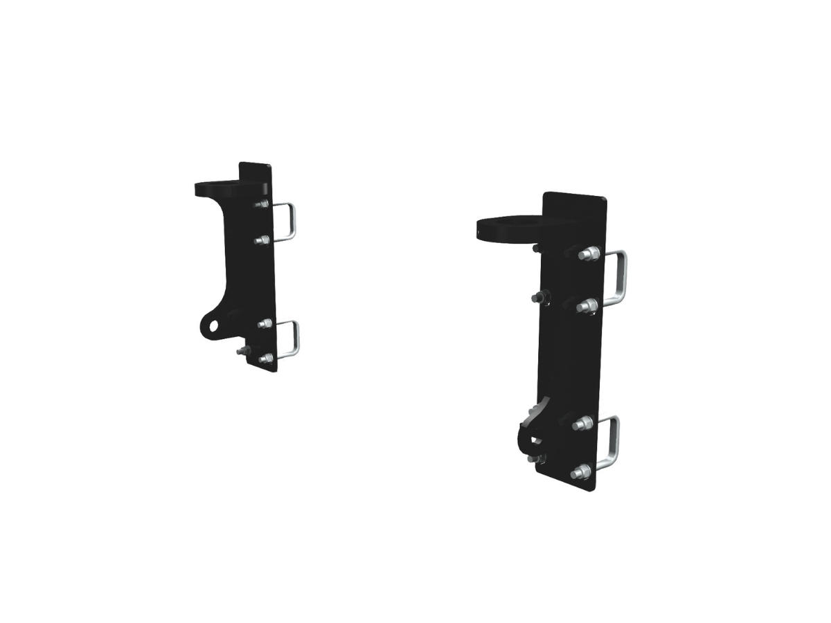 An image showing the front view of Pin & Cone Bolt-On Bracket Set (Part 980/S0009)